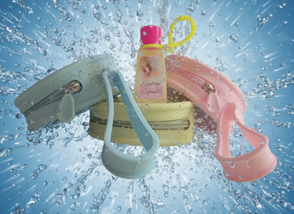 fe85aa42-d3e6-4ced-8c64-43eb1b65a1b0 2 pares - Pezoneras de silicona reutilizables, con estuche de silicona + Jabón líquido