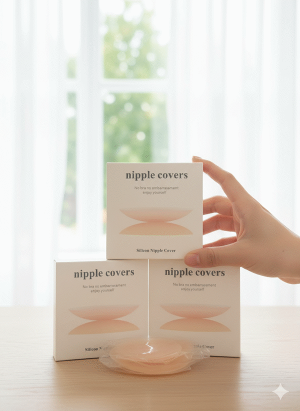ventana Pezoneras de silicona delgadas adhesivas reutilizables (Nipple covers)